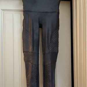 Spanx Faux Moto Leather Leggings
